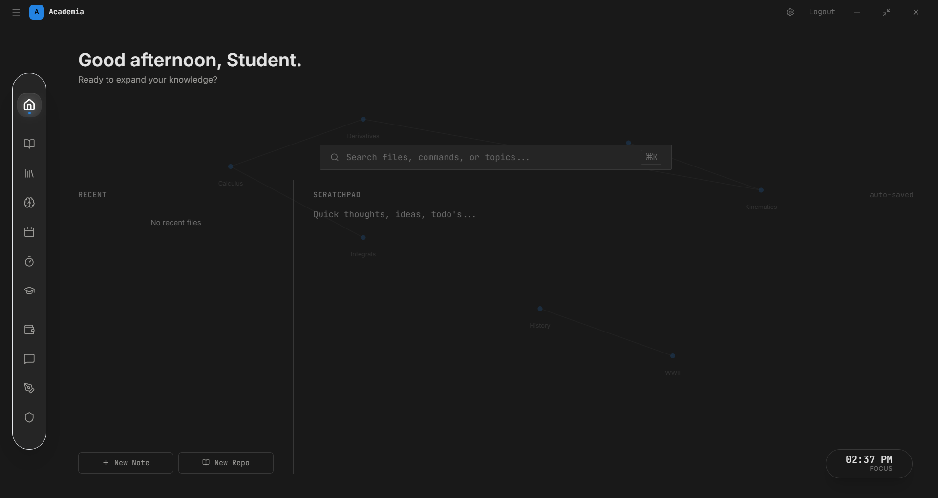 University Study Management App